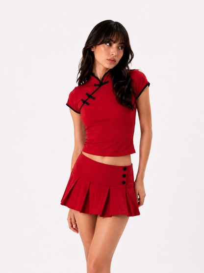FALDA MIKA ROJO
