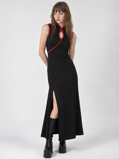 VESTIDO QIPAO RIN BICOLOR
