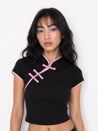 TOP QIPAO ROSADO