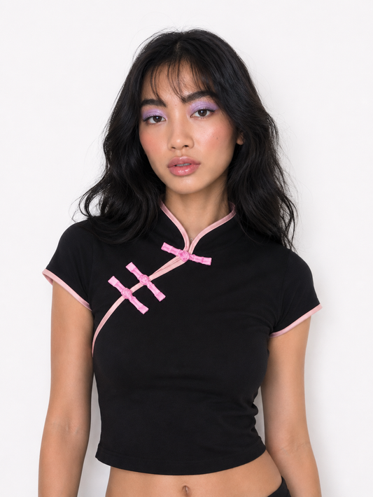 TOP QIPAO ROSADO