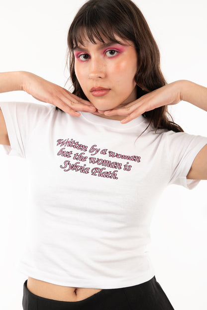 POLERA ESCRITA POR SYLVIA PLATH