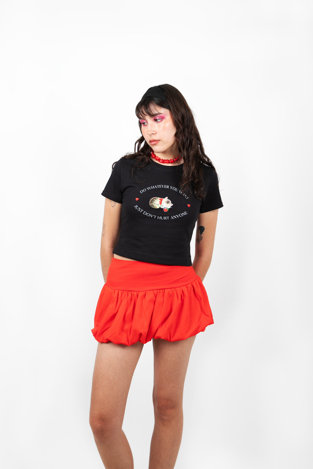 FALDA BUBBLE ROJA
