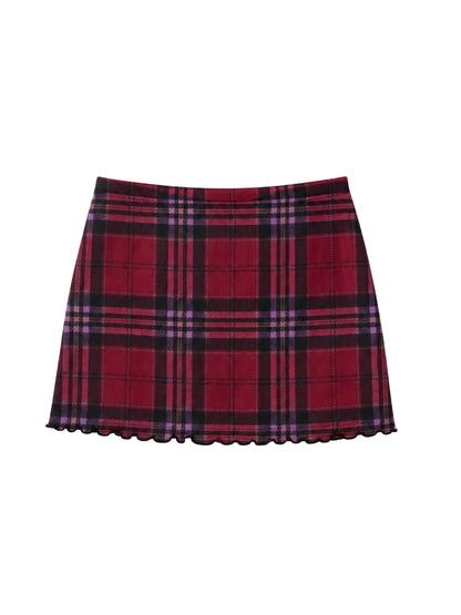 FALDA TARTÁN ROJA