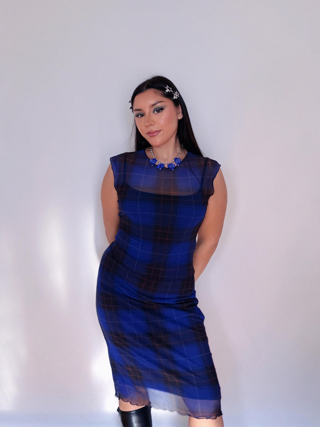 FALDA TARTÁN AZUL