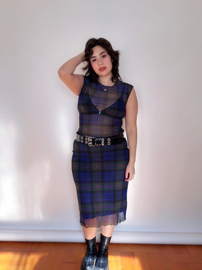 FALDA TARTÁN VERDE
