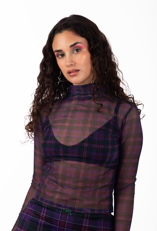 MALLA TARTÁN MORADO