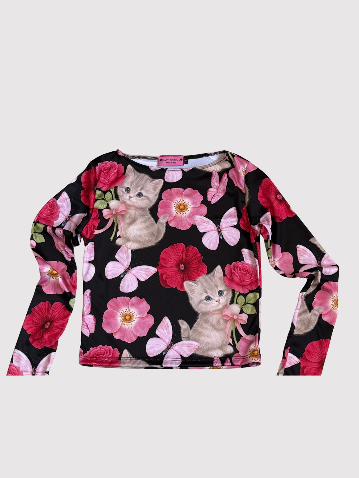 TOP GATITO ROMÁNTICO