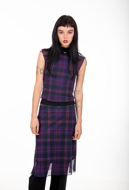 FALDA MIDI LONDON VIOLETA