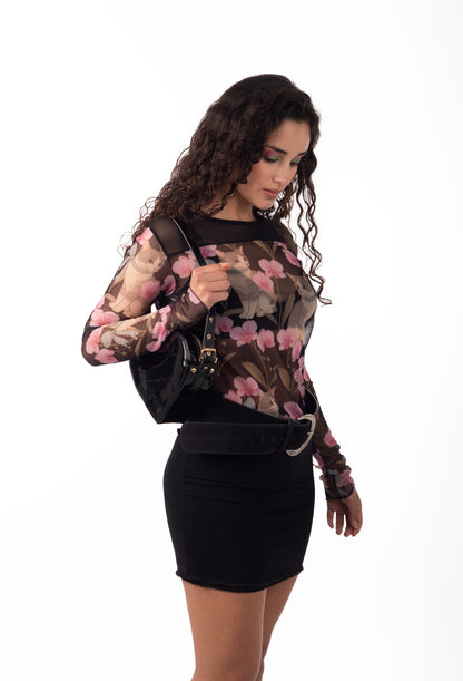 CARTERA LONELY HEART NEGRA